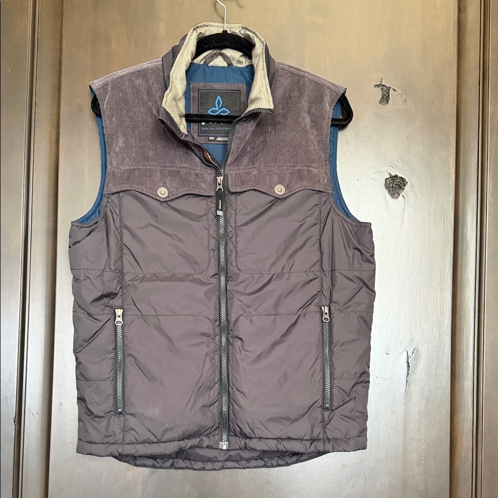 Prana Men's Brown Sleeveless Jacket